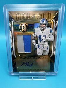 2023 Panini Gold Standard - Malcolm Rodriguez Rookie Patch Car 01/49 - Lions