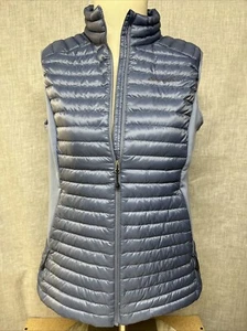 Eddie Bauer Womens Medium First Ascent EB800 Puffer Vest Goose Down Blue - Picture 1 of 13