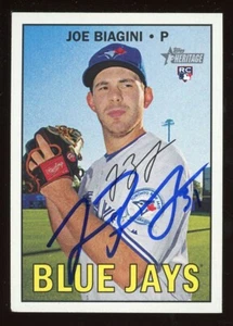 2016 Topps Heritage JOE BIAGINI Signed Card autograph auto RC BLUE JAYS - Picture 1 of 1