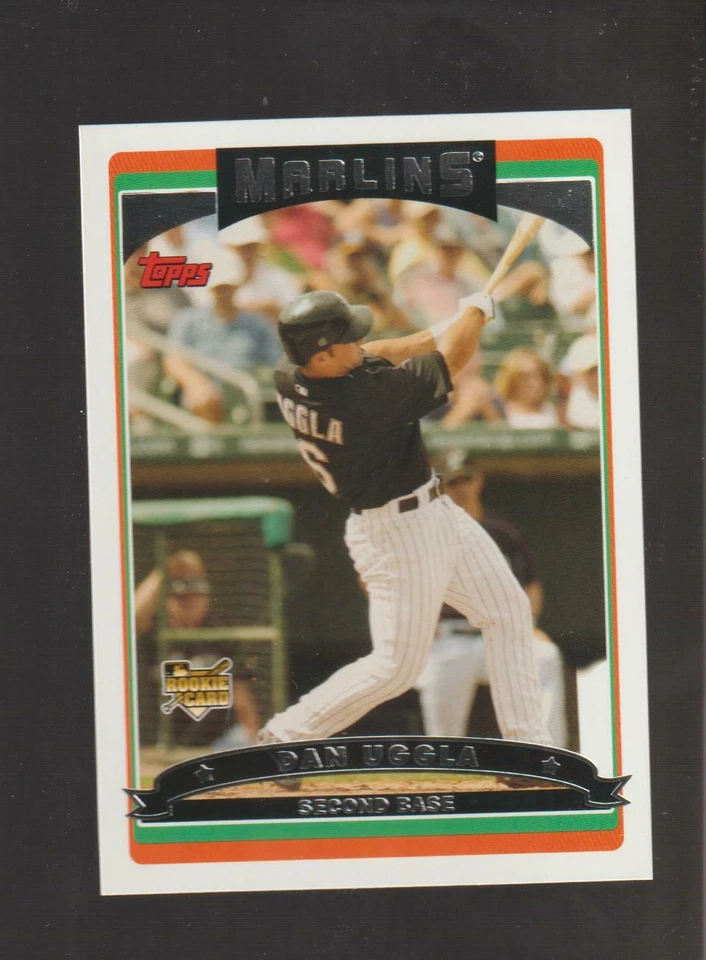 2006 Topps #631 Dan Uggla rookie card, Miami Marlins star - Image 1 of 1