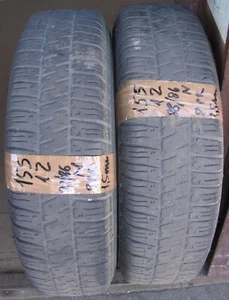 155 R12 88/86P 2x PIRELLI Citynet 8pr pneumatici carico PIAGGIO APE usati - Foto 1 di 3