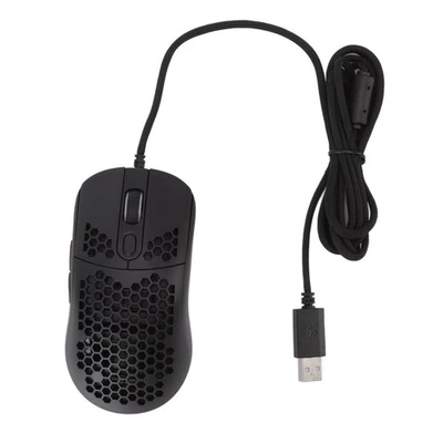 Black RGB Mouse Cellular Hollow Design Lightweight Wired Backlight 12000DPI TU - Image 1 of 4