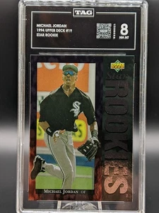 1994 Upper Deck Star Rookies #19 Michael Jordan RC TAG 8 NM MT - Picture 1 of 2