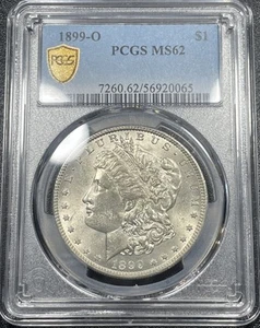 1899-O Morgan Silber Dollar 1 $ PCGS MS62 Stempelglanz E065 - Bild 1 von 4