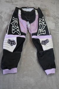 Pantalones de motocross Fox Racing Youth 180 7/8 negro púrpura blanco todo terreno equipo MX - Imagen 1 de 10