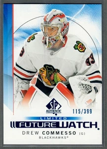 2024-25 Upper Deck SP Authentic Drew Commesso Future Watch Limited Blue #/399 RC - Picture 1 of 2