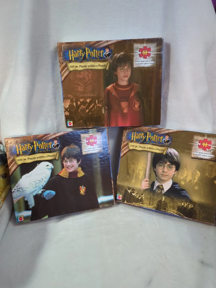 Set Of 3 Harry Potter 100 Piece Puzzles New In Box - Image 1 of 4