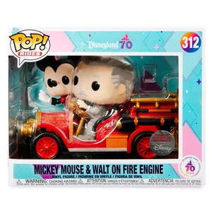Disneyland 70 Aniversario Funko Pop Rides 312 Mickey Mouse y Walt Camión de Bomberos - Imagen 1 de 6
