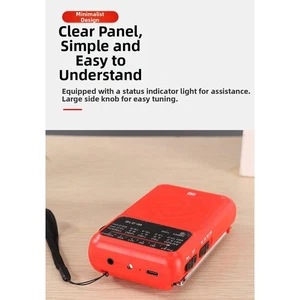 Compact Portable Weather Radio AM FM SW Bands with LED and 1200mAh Battery - Picture 1 of 8