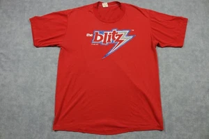 Maglietta vintage Chicago Blitz uomo XL USFL calcio logo 7 retro maglietta anni 80 - Foto 1 di 13