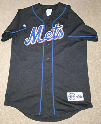 Mike Piazza New York Mets Majestic Jerey Medium SEWN - Image 1 of 4