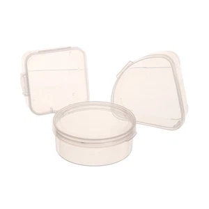 Plastic Box Case For Triangle/Round/Square Puff Transparent Sponge Puff Portable - Picture 1 of 15