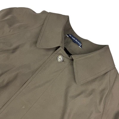 VTG Chaps Ralph Lauren Men’s Wool Lining Belted Trench Coat Olive Green • 44R - Image 1 of 4