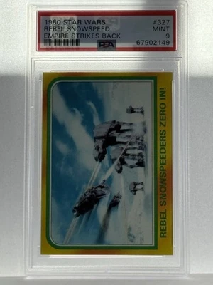 1980 Topps Star Wars The Empire Strikes Back Card #327 Rebel Snowspeeders PSA 9 - Image 1 of 2