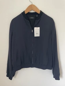 NWT Theory Night Sky Navy Jacket Women's Size M Lightweight Preppy - Picture 1 of 9