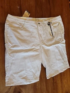 Jones New York Jeans Stretch Sutton Shorts Damen 22W weiß Baumwollmischung - Bild 1 von 9