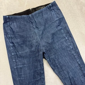Rag & Bone Pants Women's 6 Simone Denim Trouser in Indigo Back Zip Closure Slim - Picture 1 of 15