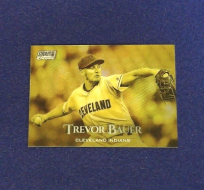 Trevor Bauer стадион клуб хром золото переливающийся #scc-58 - Изображение 1 из 2