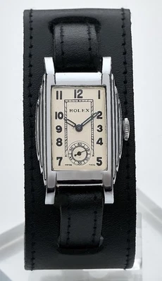 Rolex Prince Elegant ‘Stepped’ Art Deco ‘1938’ Gents Officers Vintage Watch - Image 1 of 4