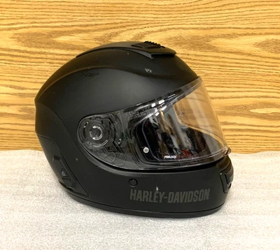 Harley Davidson Motorcycle Helmet W/Boom Audio N02, Full Face, black, Size XXL - Image 1 of 4