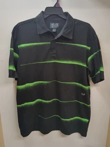 Fox Racing Men's Polo Black And Green Size 2XL - Picture 1 of 8