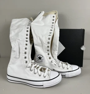 Converse Chuck Taylor CTAS XX-Hi Knee Shoes White All Star Women's Size 10 Men 8 - Picture 1 of 7