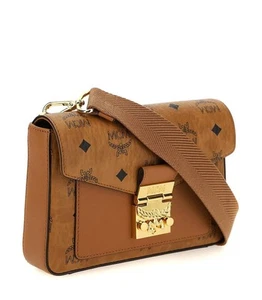 MCM Cognac Millie Crossbody in Visetos MMRBSME03CO - Picture 1 of 2
