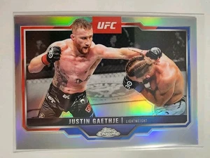 Justin Gaethje 2025 Topps Chrome UFC Refractor Lightweight #138 - Picture 1 of 2