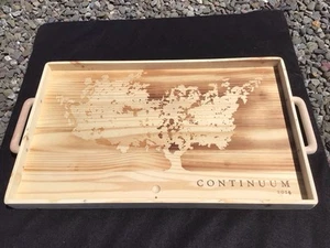 Wine Box Wood Serving Tray, Large. - Picture 1 of 2