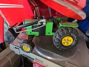 Vintage 70s Green Metal Tonka Front End Loader Farm Tractor XMB-975 - Picture 1 of 8