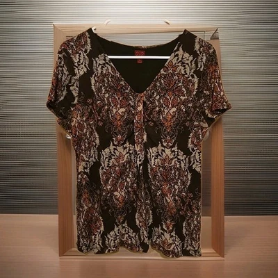 Blusa Colección 212 Talla XL Top Cuello en V Manga Gorra Pullover Camisa Ropa Foto 1 de 4