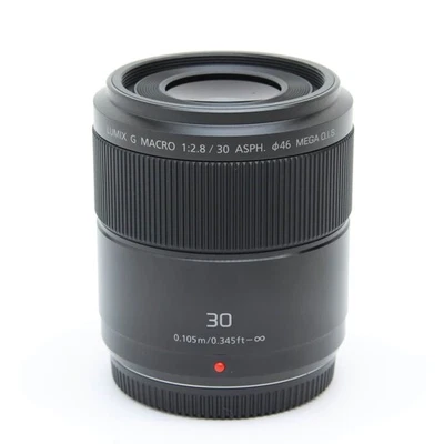 Panasonic Lumix G Macro 30mm F/2.8 ASPH. MEGA O.I.S. (MFT) -Near Mint- #124 - Image 1 of 4