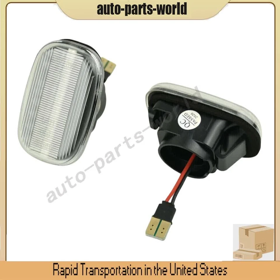 2Pcs LED Turn Signal Light Clear Fits For Camry Corolla Hilux Prius RAV4 RX300 Foto 1 de 4