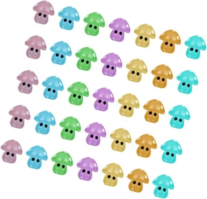 Ibasenice 35Pcs Miniature Mushroom Figurine Luminous Glow in the Dark Ornamen... - Picture 1 of 9
