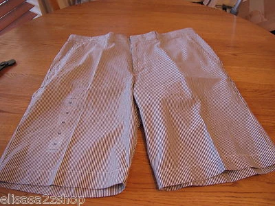 Hombre Tommy Hilfiger Pantalones Cortos Rayas 32 NUEVO NUEVO CON ETIQUETAS 7814825 492 Informal TH Logo Foto 1 de 3