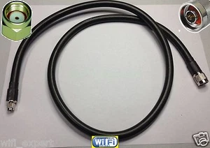 TIMES® 1-100' LMR400 N Male to RP-SMA Male RF Coax Pigtail Cable Assembly US LOT - Bild 1 von 2