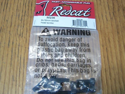 Redcat 6X18MM Socket Head Screw (8 Pack) Rampage MT TT Dunerunner Cap 6 x 18 - Image 1 of 2
