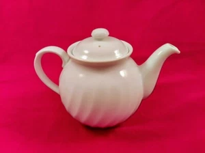 Corelle Corning Coordinates Teapot White Swirl Enhancements Tea Pot Japan - Picture 1 of 7