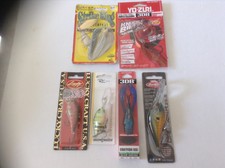 6 New Name Brand Crankbaits Yo-Zuri, Strike King, Lucky Craft Fishing Lures