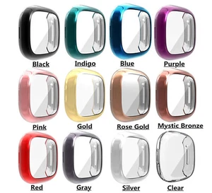 Für Fitbit Versa 3 Fitbit Sense Watch Vollabdeckung Displayschutzfolie TPU Case Cover - Bild 1 von 20