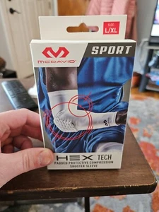 McDavid Arm HEX Tech gepolsterte Shooter-Hülle weiß, groß/XL extra groß neu - Bild 1 von 1