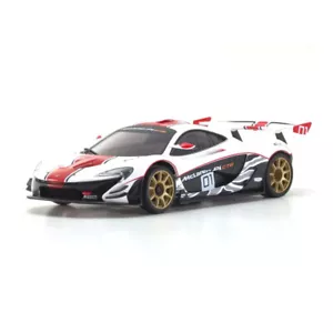 Kyosho ASC Mini-Z McLaren P1 GTR White Red Version Painted Body RC Car #MZP253WR - Picture 1 of 2
