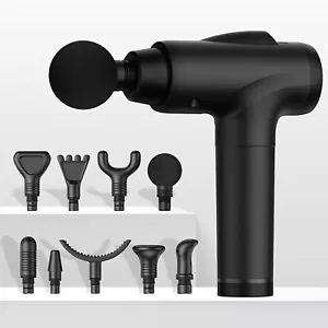 Handheld Electric Muscle Massager,High Intensity Percussion Massage Device,9head - Picture 1 of 11