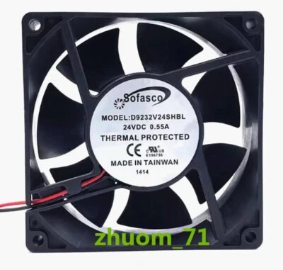 1PC SOFASCO D9232V24SHBL DC 24V 0.55A 9.2cm inverter cooling fan - Image 1 of 4