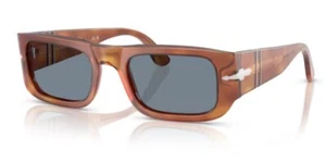 Persol 0PO3362S 96/56 Terra di siena / Blue Oval 55mm Unisex Sunglasses - Picture 1 of 5