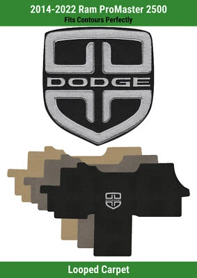 Tapete Lloyd Classic Loop frontal para '14-22 Ram ProMaster 2500 com emblema Dodge - Imagem 1 de 4