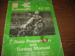 GENUINE KAWASAKI RACE PREP AND TUNING MANUAL KX125 99920-1389-01 (K-920) - Picture 1 of 6
