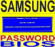 SAMSUNG SYSTEM Password ADMIN  löschen BIOS UNLOCK SERVICE NEU NEW 44x character