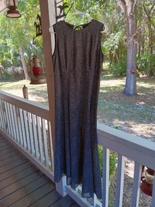 David Warren Maxi Dress Womens Size 8 polka dots Sleeveless - Picture 1 of 1