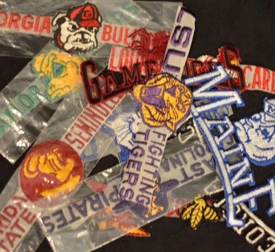 College Patches Vintage Iron-on Embroidered for Jacket Backpack Hat Clothing Fun - Image 1 of 2